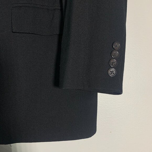 POLO RALPH LAUREN Corneliani VIRGIN WOOL BLAZER MADE IN ITALY Black Sz 42‎ MINT - Picture 3 of 14